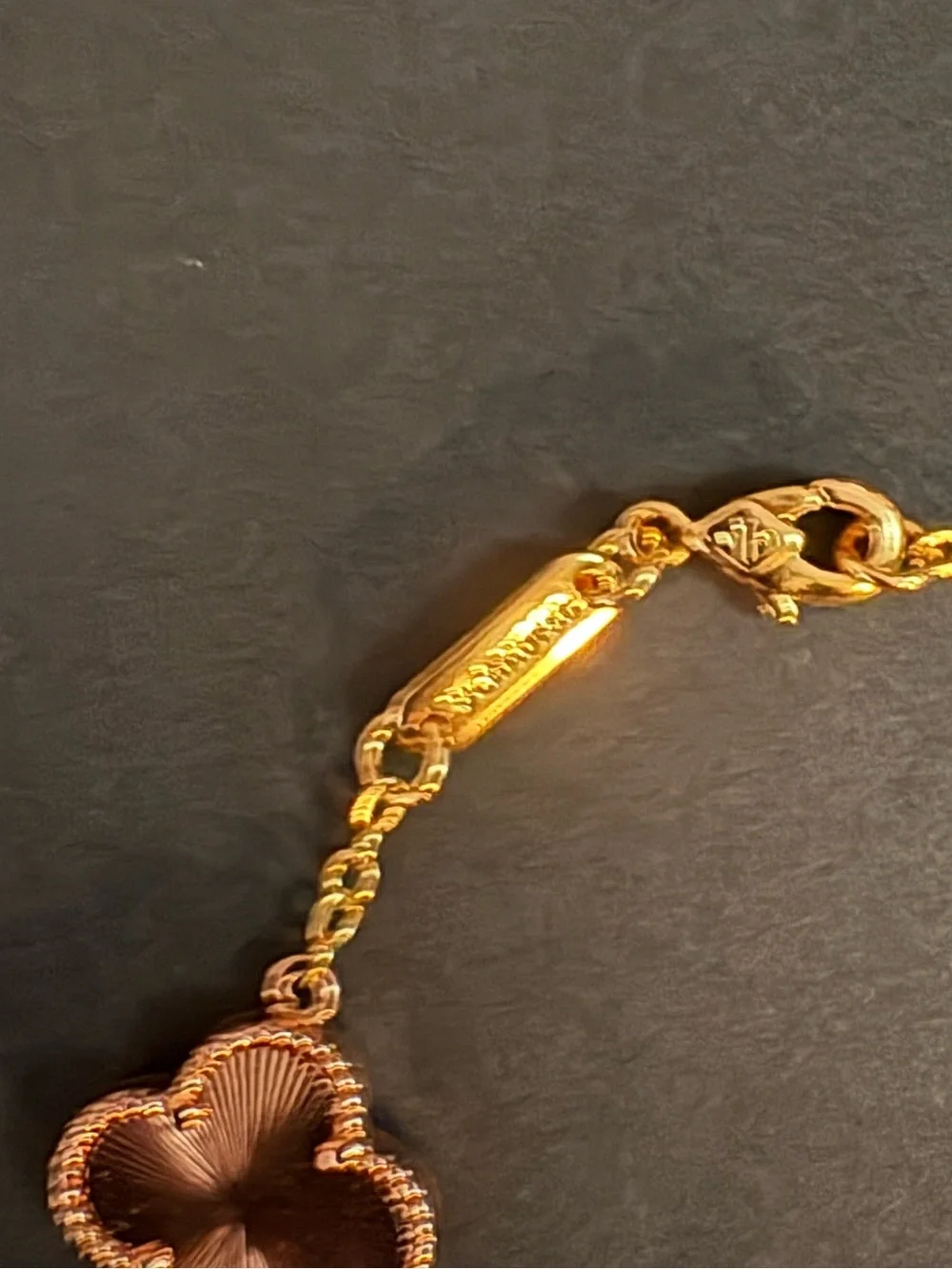 Stainless Steel Fashion Tri-Color Clover Chain Bracelet Rose Gold Yellow Silver